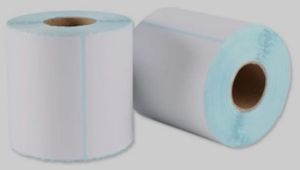 Paper White Barcode Label for Labeling Products, Inventory, Etc.