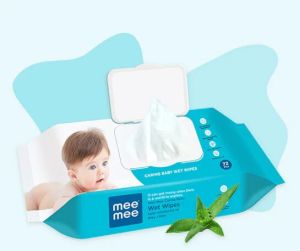 Mee Mee Caring Baby Wet Wipes with Aloe Vera Extracts with Lid