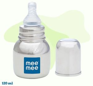 Mee Mee Milk-safe&AMP;trade; Steel Feeding Bottle with Anti-colic Teat