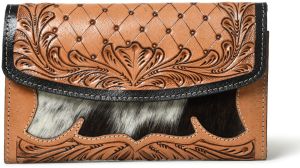 Rahman Bag Genuine Leather Hand Tooled Carving Wallet Gifting