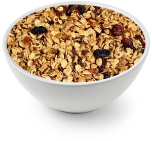 Crunchy Toasted Oats Millet Muesli, Color : Golden