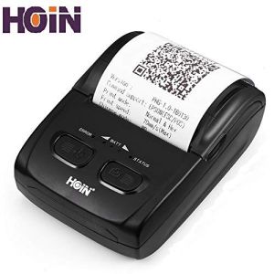 Hoin 58 Mm Rechargeable Thermal Printer Bluetooth with USB Interface