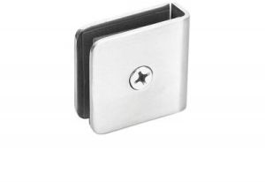 S.S.304 Grade Glass Connector - Fix (GC11S), Color : Silver