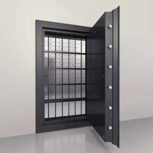 Metal Security Strong Room Doors, Open Style : Hinged