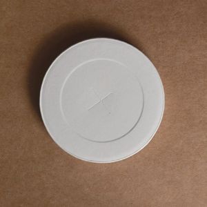 Flat Paper Lid (Optional Straw-cut) for Sealing Beverages
