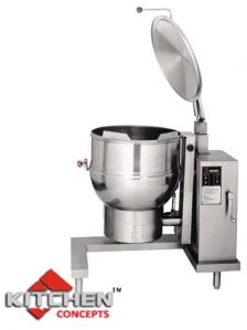 Stainless Steel Tilting Steam Kettle Gas Electric, Capacity : Varies