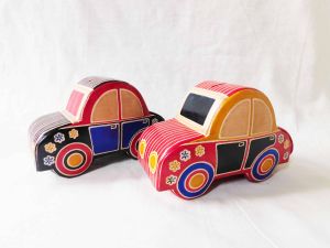 Taxi Money Bank for Saving Coins Bills