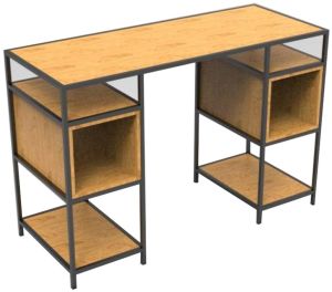 Wood Tetris High Table with Storage Unit