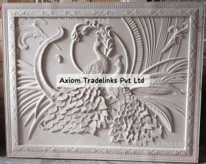 Peacock Stone Wall Mural