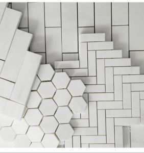 White Mint Stone Mosaic Wall Tiles