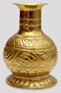 Polished Copper & Brass Flower Vase