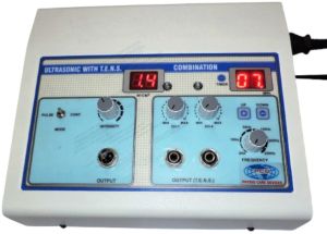 Duel Channel Tens Cum Ultrasonic Therapy  Machine Metelic Body