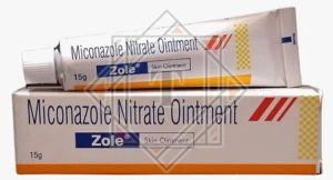 Miconazole Nitrate Ointment, Color : White, Form : Gel
