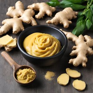 Rasveda Ginger Paste, Color : Yellow, Packaging Type : Jar for Cooking