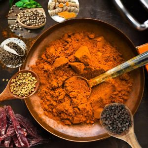 Rasveda Sambar Powder, Color : Brown, Packaging Type : Plastic Pouch