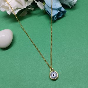 Gold-Toned Evil Eye Pendant