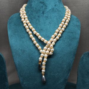NIPSTec Beads Multi-Layered Pearl Necklace Modern