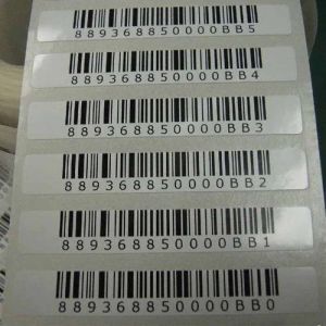 Batch Number Label