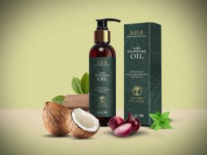 Hair Oil Bottle Label