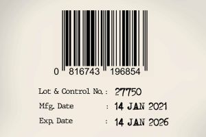 Mfg Exp Batch Number Label