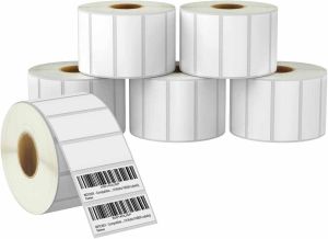 Self Adhesive Sticker Paper Roll, Color : White for Labeling, Crafting