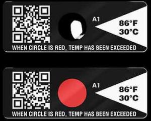 Temperature Sensitive Cold Chain Label