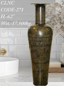 Brass Handicraft Carving Flower POT