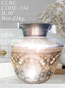 Brass Handicraft Carving Planter