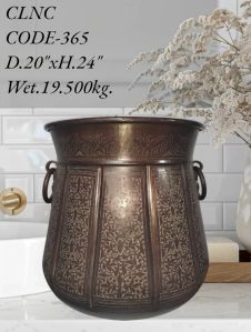 code- 365 Brass Handicrafts Decoration Planter
