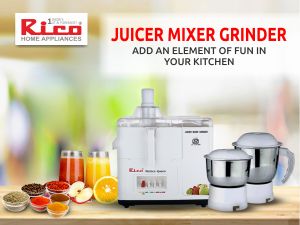 Rico JMG708 550 Watts Juicer Mixer Grinder (2 Jars )