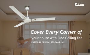 Rico Oric 1200mm 48&AMP;quot; Bee 3 Star Rating Ceiling Fan CF808 (Ivory)