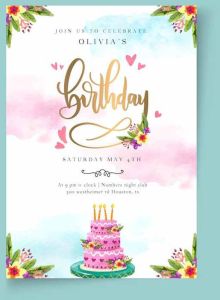 Birthday Invitation Cards