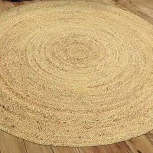 Hand Braided Round Jute Rug