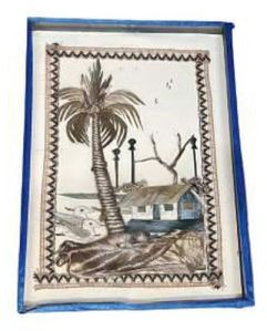 Jute Coastal Scene Wall Decor