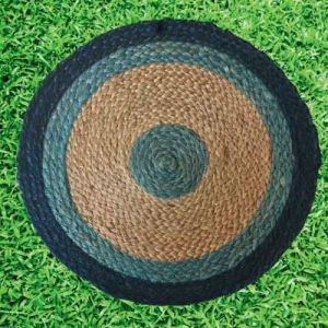 Multi Tone Round Jute Rug