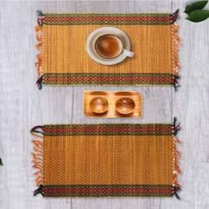 Striped Korai Grass Placemat Set