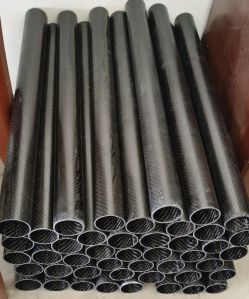 Glossy or Matt Ultrasafe Enterprise Carbon Fiber Tubes, Shape : Round