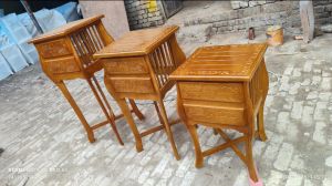 Designer Home Decor Set Wooden Nesting Tables