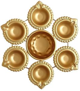 Elegant Brass Diya Urli for Diwali – Handcrafted Bowl for Floating Flowers & Tea Light Candles