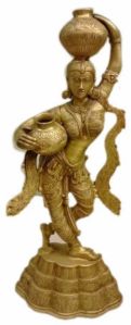 Brass Decoration Statue Interior Decor, Color : Golden Traditional