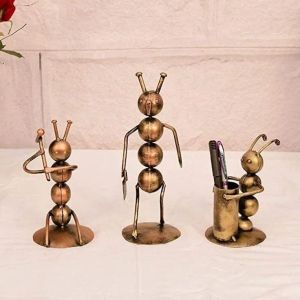 Metal Home Decor Indian Animal Figures Rustic, Industrial For Gifting