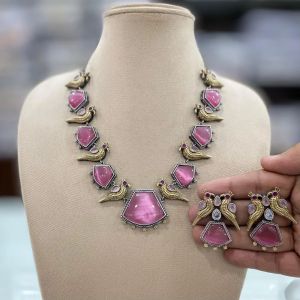 Oxidised Stone Jewellery Daily Wear Or Festive