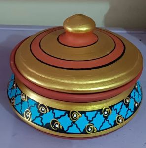 Terracotta Hand Painting Clay POT