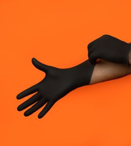 Black Nitrile Exam Gloves