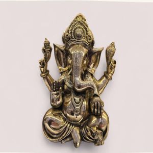 Handcrafted Pure Brass Ganesha Statue 5 Inch