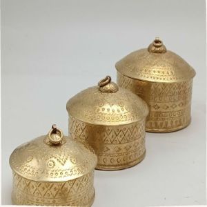 Polished Unique Golden Royal Brass Box Standard