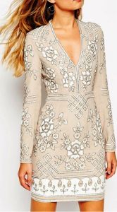 Cotton Embroidered Dress, Design Type : Floral