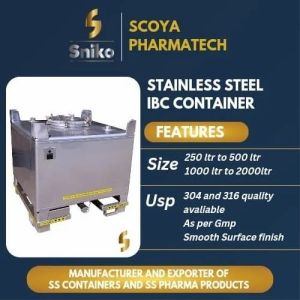 Stainless Steel Ibc Tank, Capacity : 1000-2000ltr for Industrial