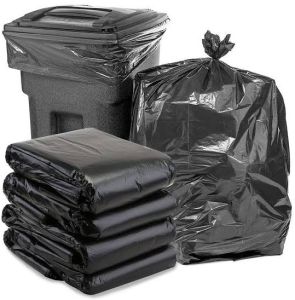 Plain Plastic Garbage Bag, Color : Black All Sizes for Household