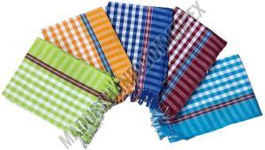 Cotton Checked Towels Standard, Technics : Machine Made